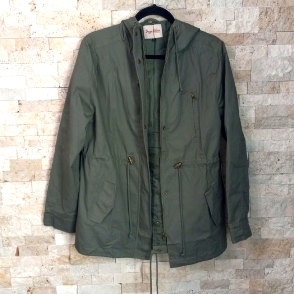 Design by Olivia Women's Military Anorak Safari Hoodie Jacket Cotton Siz…